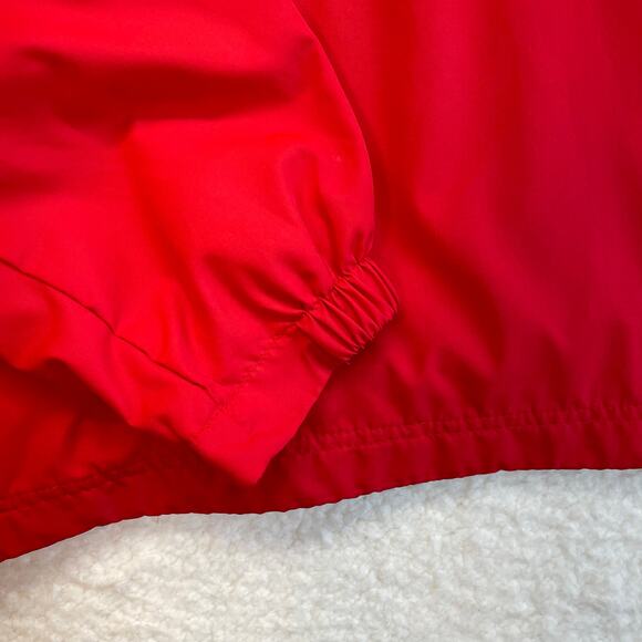 SportTek Trinity Valley college Cardinals Windshirt Pullover Red V-Neck Lined - Picture 10 of 11